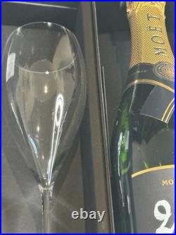 Moët & Chandon Grand Vintage Riedel Crystal Glass Champagne Flutes Set Of 6 NEW