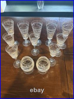 Montrose Mikasa Crystal Drinks are Set 12 Pc Goblets Glasses Elegant Vintage