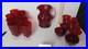 Morgantown Crinkle Glass West Virginia Ruby Lot