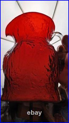 Morgantown Crinkle Glass West Virginia Ruby Lot Morgantown Crinkle Glass West Virginia Ruby Lot