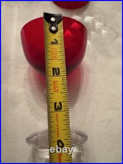 Morgantown Glass Ruby Red Golf Ball Stemware Collection 35 Pieces