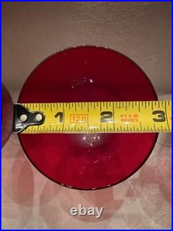 Morgantown Glass Ruby Red Golf Ball Stemware Collection 35 Pieces