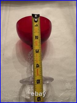 Morgantown Glass Ruby Red Golf Ball Stemware Collection 35 Pieces