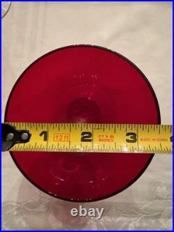 Morgantown Glass Ruby Red Golf Ball Stemware Collection 35 Pieces