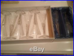 Moser Crystal Glassware Maharani Champagne Flute Full 8 Piece Set