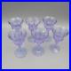 Moser Cut Crystal ALEXANDRITE / NEODYMIUM Small Cordial Glasses Set of Six