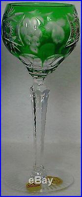 NACHTMANN crystal TRAUBE pattern Set of Six (6) Hock Wine Goblets 7