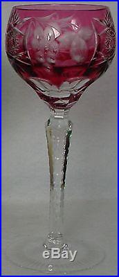 NACHTMANN crystal TRAUBE pattern Set of Six (6) Hock Wine Goblets 7