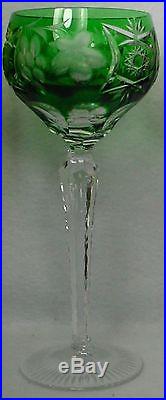 NACHTMANN crystal TRAUBE pattern TALL HOCK WINE GLASS 8 set of SIX (colors B)