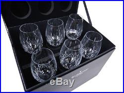 NEW SET 6 WATERFORD CRYSTAL LISMORE ESSENCE RED WINE GOBLETS IN GIFT BOX 155950