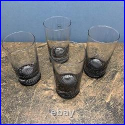 NEW Set 4 Selezione IVV Italian Crystal Blown Glass Whiskey Highball Tumblers 5