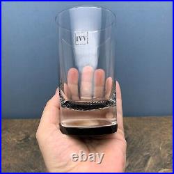 NEW Set 4 Selezione IVV Italian Crystal Blown Glass Whiskey Highball Tumblers 5