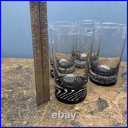 NEW Set 4 Selezione IVV Italian Crystal Blown Glass Whiskey Highball Tumblers 5