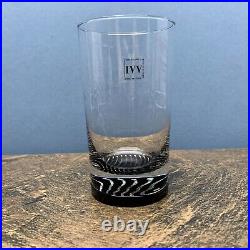 NEW Set 4 Selezione IVV Italian Crystal Blown Glass Whiskey Highball Tumblers 5