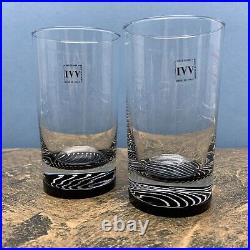 NEW Set 4 Selezione IVV Italian Crystal Blown Glass Whiskey Highball Tumblers 5