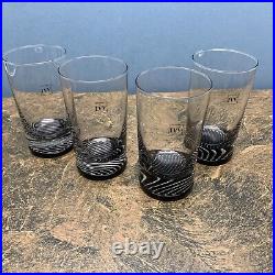 NEW Set 4 Selezione IVV Italian Crystal Blown Glass Whiskey Highball Tumblers 5