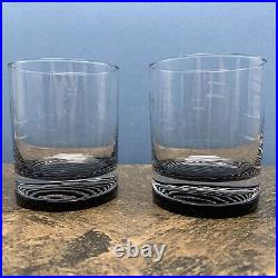 NEW Set of 2 Selezione IVV Italian Crystal Whiskey Old Fashioned Rocks Glasses