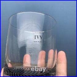 NEW Set of 2 Selezione IVV Italian Crystal Whiskey Old Fashioned Rocks Glasses