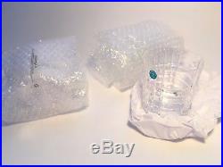 NEW! Tiffany & Co Double Old-fashioned Glass 10 Oz Plaid MADE IN ITALY Set of 10