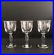 NEW Vintage Vista Alegre Ruban Pink Wine Glassware Goblets Set of 3 Crystal 6.5