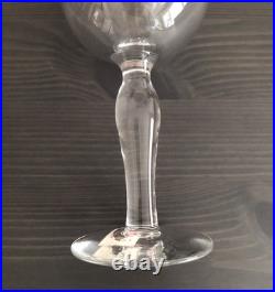 NEW Vintage Vista Alegre Ruban Pink Wine Glassware Goblets Set of 3 Crystal 6.5