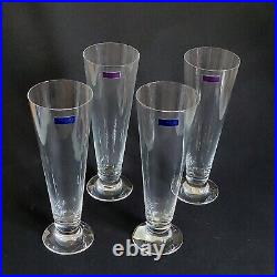 NEW WATERFORD Marquis VINTAGE PILSNER BEER GLASSES, 9 1/4, 20 oz, 4PCS SET