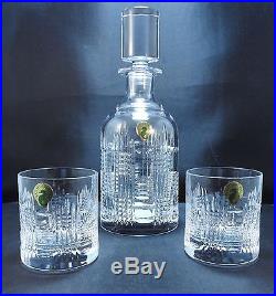 NEW Waterford Crystal DUNGARVAN Set of two Tumblers 7 oz & Decanter Set