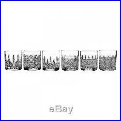 NEW Waterford Crystal HERITAGE Set of SIX 6 Straight Sided Tumblers DOF Glasses