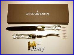 NEW Waterford Crystal LISMORE (1957-) 2 Piece Carving Set Knife & Fork Box