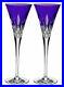NEW Waterford Crystal Lismore PURPLE Pops Champagne FLUTES Set of 2 # 40019532