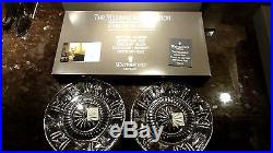NEW Waterford Crystal MILLENNIUM (1996-2005) 5 Toasts Luncheon Plate 8 Set 2
