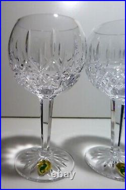 NEW Waterford Crystal PATTERNS OF THE SEA Set of 6 Balloon Wine Hocks 7NIB