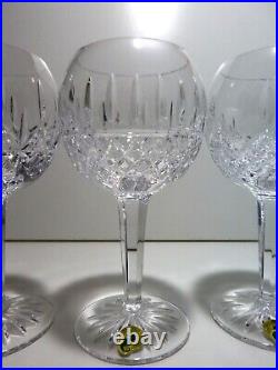 NEW Waterford Crystal PATTERNS OF THE SEA Set of 6 Balloon Wine Hocks 7NIB