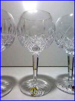 NEW Waterford Crystal PATTERNS OF THE SEA Set of 6 Balloon Wine Hocks 7NIB