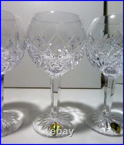 NEW Waterford Crystal PATTERNS OF THE SEA Set of 6 Balloon Wine Hocks 7NIB