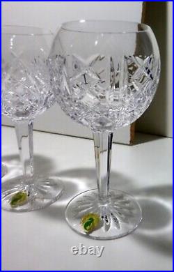 NEW Waterford Crystal PATTERNS OF THE SEA Set of 6 Balloon Wine Hocks 7NIB