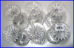 NEW Waterford Crystal PATTERNS OF THE SEA Set of 6 Balloon Wine Hocks 7NIB