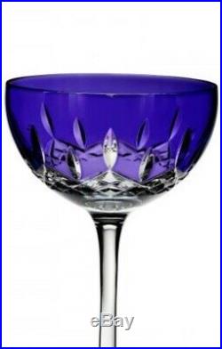 NEW Waterford Crystal (Set 2) Lismore Pops PURPLE Cocktail Glasses NEW IN BOX