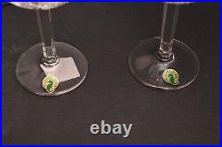 NEW set 2 Waterford Crystal Millennium Health Toasting Balloon Wine Goblet Glass