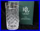 NIB RLL Ralph Lauren Aston Highball 13.5 Oz Set Of 4 Crystal Glass Glasses
