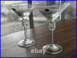 NIB-Rosenthal Celebration Large Crystal Martini Glasses-Set of 2