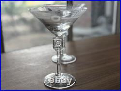 NIB-Rosenthal Celebration Large Crystal Martini Glasses-Set of 2