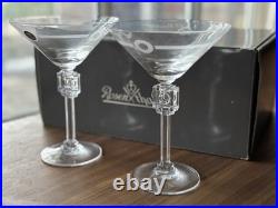 NIB-Rosenthal Celebration Large Crystal Martini Glasses-Set of 2