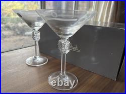 NIB-Rosenthal Celebration Large Crystal Martini Glasses-Set of 2