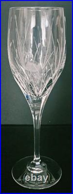 NOS 5 Piece Set Mikasa Glade Etched, Cut Crystal Wine Glasses