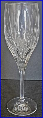 NOS 5 Piece Set Mikasa Glade Etched, Cut Crystal Wine Glasses