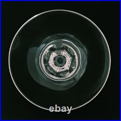 NOS 5 Piece Set Mikasa Glade Etched, Cut Crystal Wine Glasses