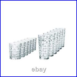 Nachtmann Bossa Nova 12-Piece Mixed Drinkware Set, 6 Long Drink Glasses -Clear