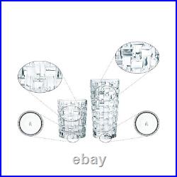 Nachtmann Bossa Nova 12-Piece Mixed Drinkware Set, 6 Long Drink Glasses -Clear
