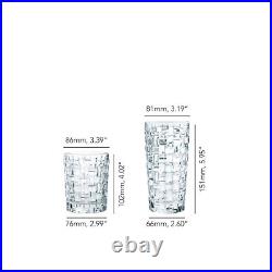 Nachtmann Bossa Nova 12-Piece Mixed Drinkware Set, 6 Long Drink Glasses -Clear